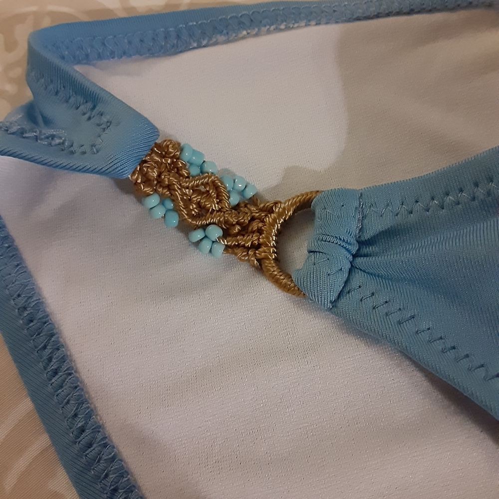 SOLD!!NWT Mossimo blue bikini bottom Sz Med - Picture 2 of 6